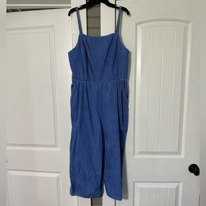 Old Navy denim stretch jumpsuit women’s